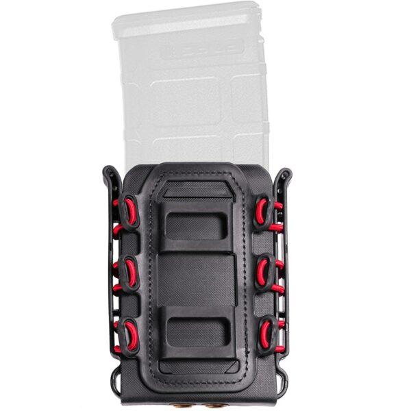 AR Magazine pouch molle kydex scorpion red and black 556 223 308 762 300 blk retention best mag pouch -min (1)