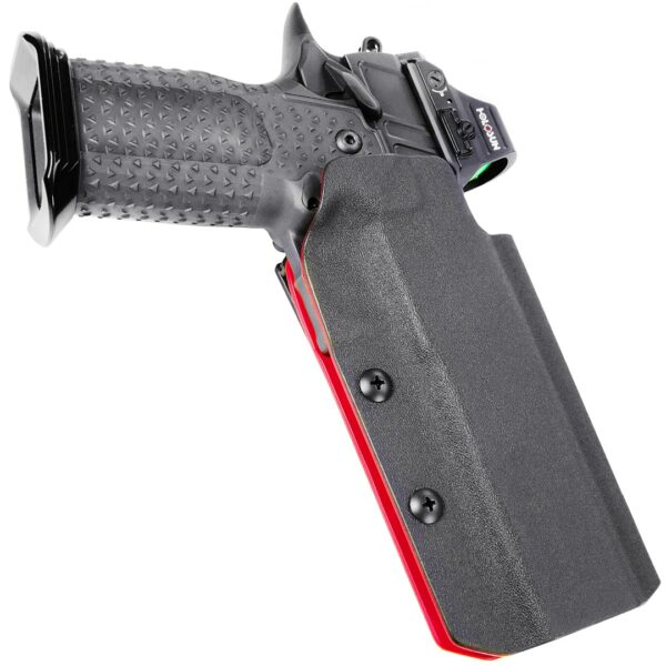 1911 owb version 2 kydex ktactical red black 2011 double stack sti atlas staccato holster outside waist band 0 cc2-min
