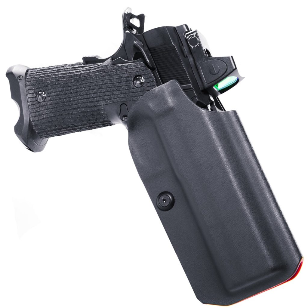 OWB Fits STI 2011 / 1911 Full Rail Red Kydex Open Carry Retention