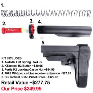 Micro AR Pistol SB Brace Buffer Spring Kit works locks magazine bolt back properly function 6-min