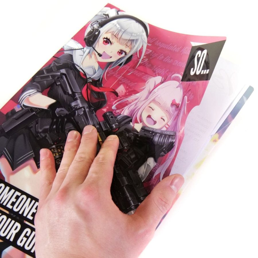 2 PACK Tactical Anime Girl Folder Gun Paperwork Registration Supporting ...