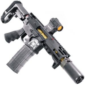TiN 556 5 inch ar pistol short barrel ktactical slr rifle 223 coated gold 10-min