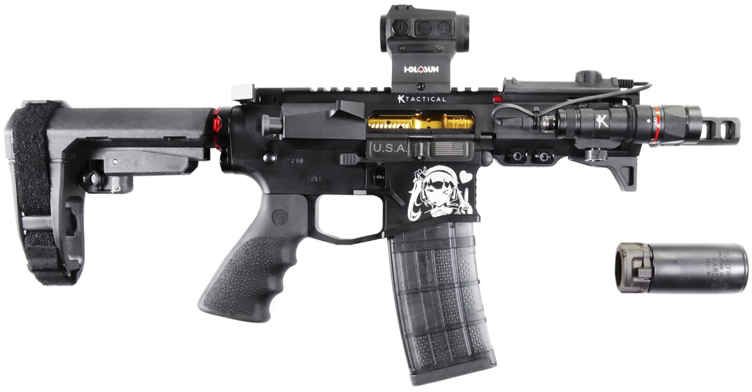 H3 Carbine Buffer (Red) for 5″ 556 Pistol Build – KTactical