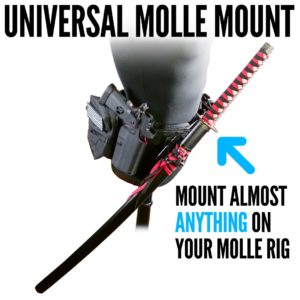 Universal molle mount ktactical holster rotation 360 degrees gear wheel 1-min