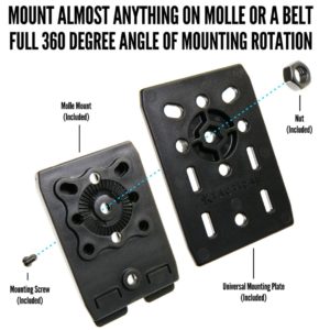 Universal molle mount ktactical holster rotation 360 degrees gear wheel 2-min