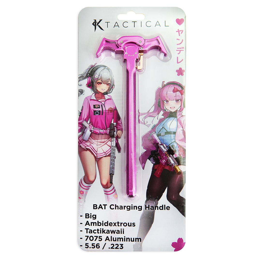 BLEM PINK BAT Charging Handle 556 / 223 AR15 7075 Aluminum