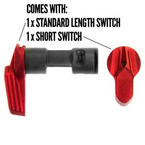 Radian KTactical Selector Switch Red AR15 anodized ambidextrous double 2 switch 1-min