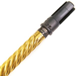 13 inch pinned and welded complete upper ktactical tin gold barrel spiral fluted rifle legal barrel light weight 3-min
