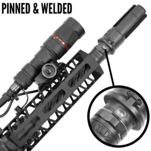 AR Upper Complete 13-7 inches pinned and welded light weight 7lb 556 223 wylde spiral fluted 2-min