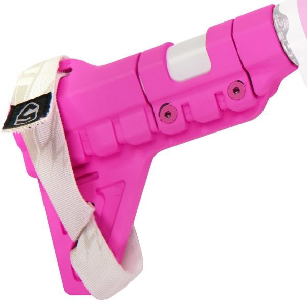 Ktactical Yandere Pink AR15 pistol brace kit pistol buffer tube fin brace strap cerakote white pink 00-min