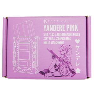 PINK AR Mag Pouch AR15 556 Yandere Anime Girl Belt White Pink KTactical 6-min