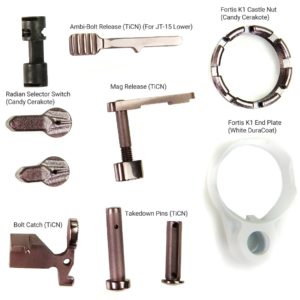 TiCN Rose Gold Bronze Brass Copper Colored Lower Parts Kit AR15 556 223 pink white 0b-min