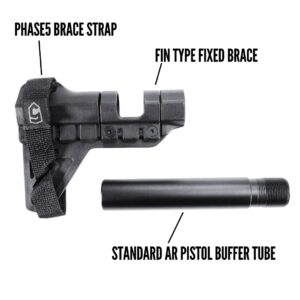 KTactical AR Pistol Brace Kit new ruling compliant 2022 2023 atf form 4999 fin strap plastic tube 1b-min