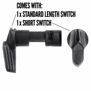 Radian Black Selector Switch AR15 556 223 ambidextrous ambi short and large size 45 90 degree 3-min