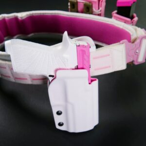 Pink P320 inside pink holster ktactical kawaii white pink kydex owb molle belt 1-min