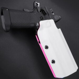 for 1911 2011 Kydex OWB holster white pink yandere cute kawaii 1-min