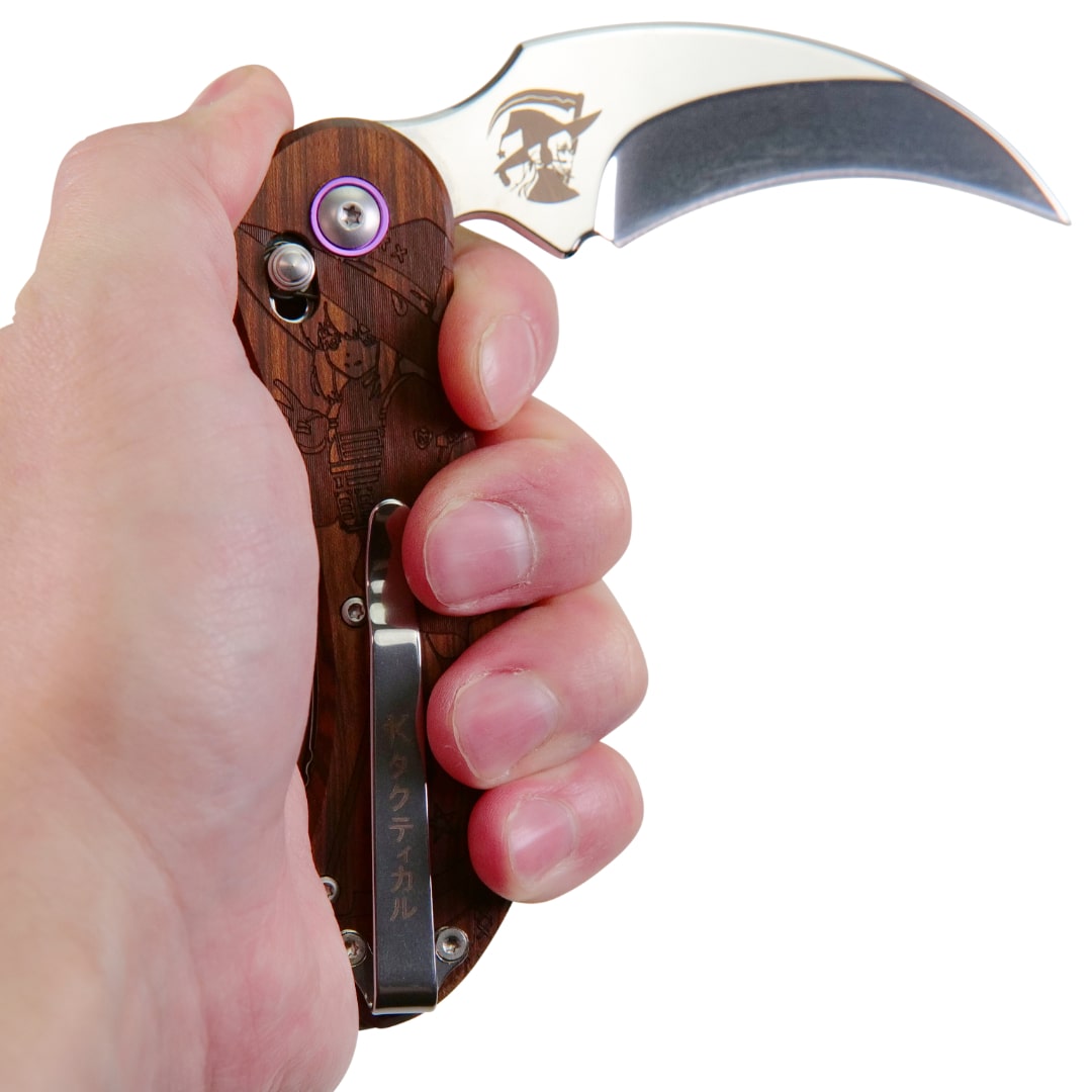 Pocket Scythe Reaper Knife Real Wood KTactical – KTactical